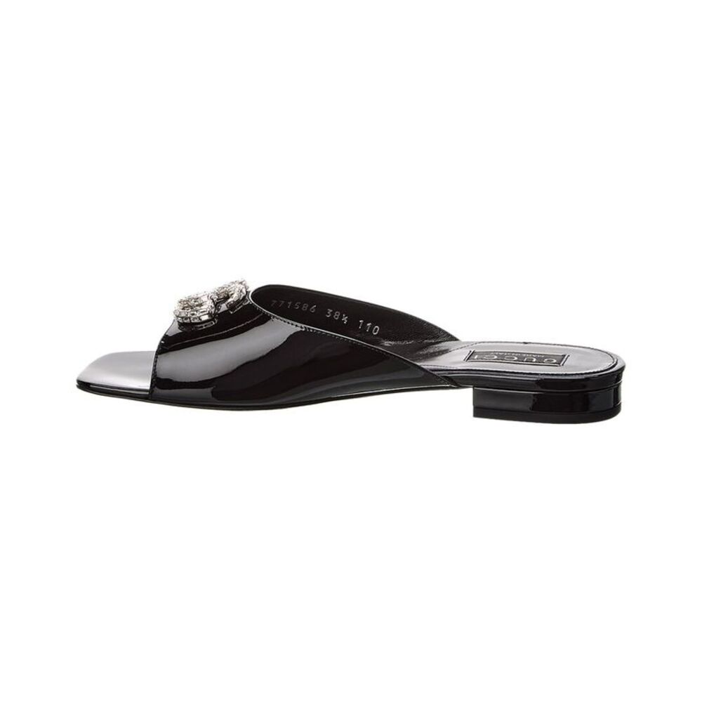 Gucci Double G Patent Slide Sandal - Picture 2 of 5